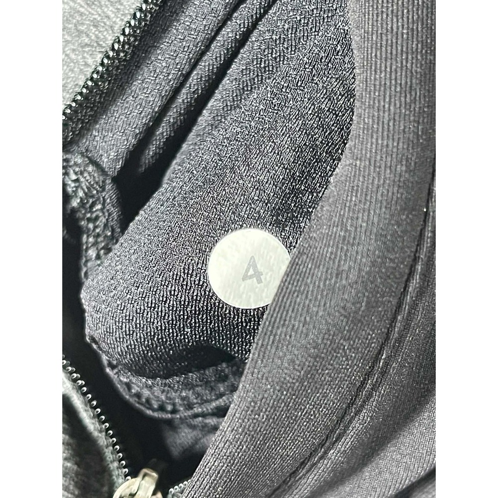 Lululemon Define Fitted Jacket Black Heathered Gray Full Zip Hood Thumbholes 4 - Picture 8 of 8